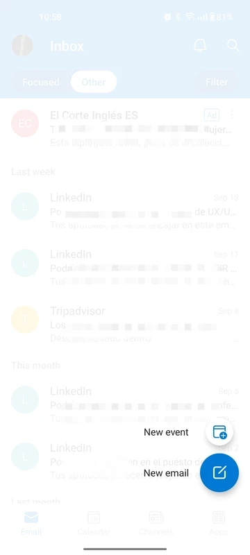 Microsoft Outlook – capture d'écran 6