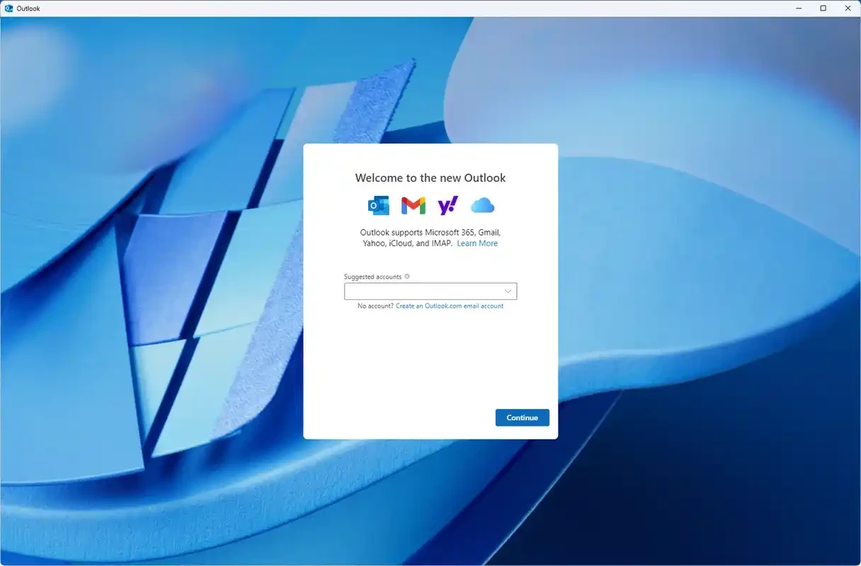 Microsoft Outlook – capture d'écran 1